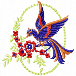 Small Birds Embroidery Design 10